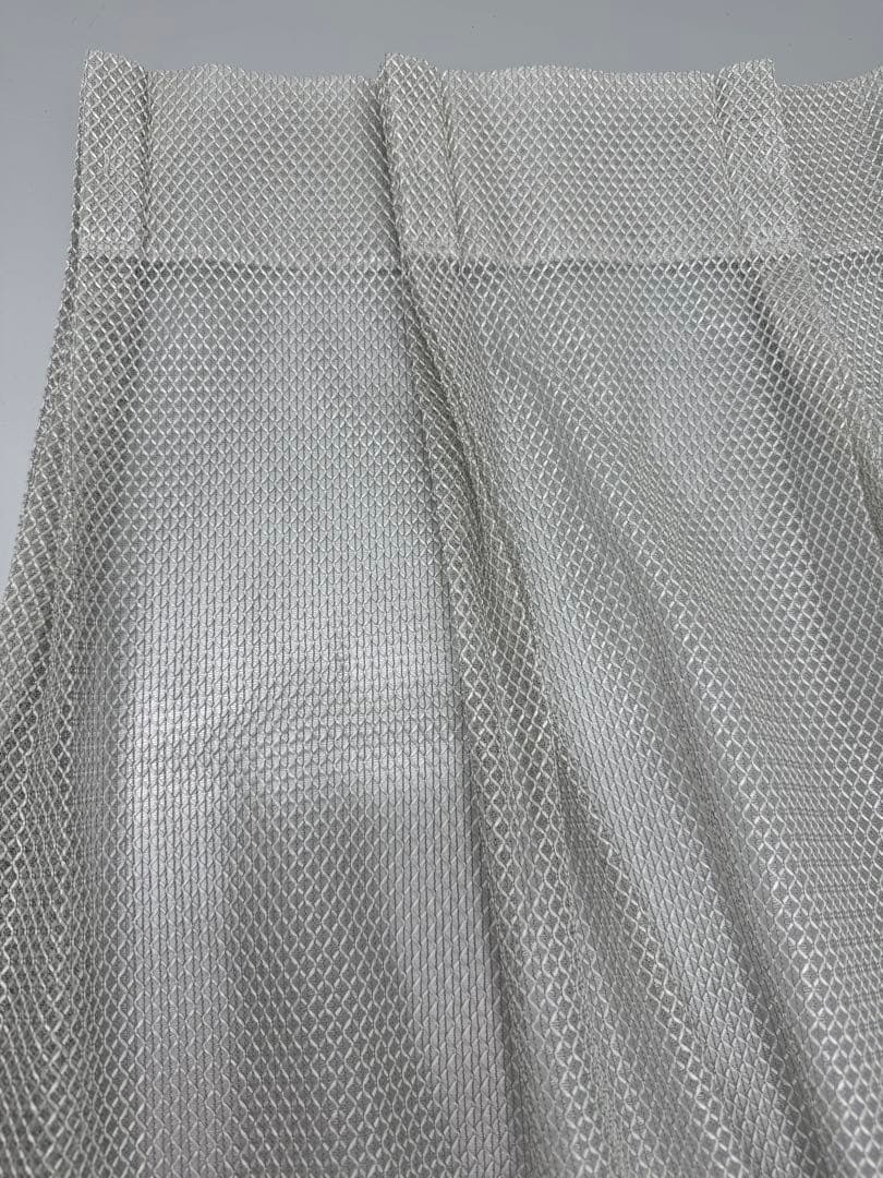 高級カーテン レース 2種セット Sumiko Honda ベージュ シルバー