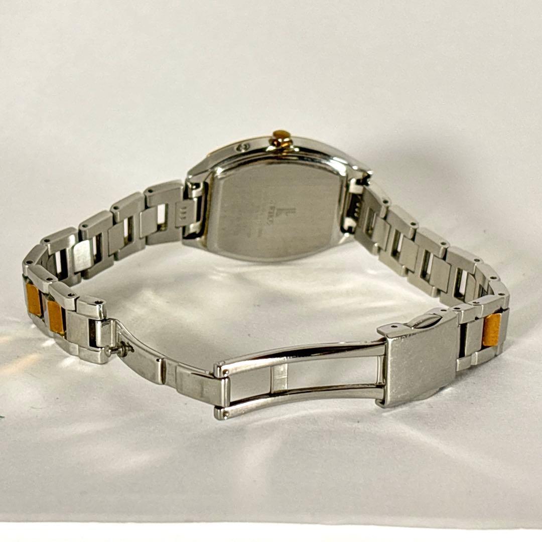 稼働 SEIKO ルキア レディース時計 コンビ デイト 電波ソーラー トノー型