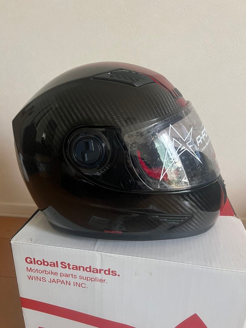 美品WINS FORCE Ver.CARBON ブラック&レッド　カーボン　XL