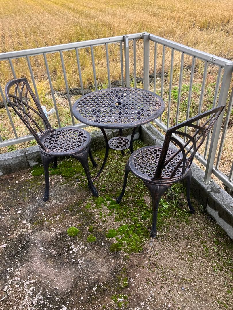 ガーデンテーブルセット 約60cm