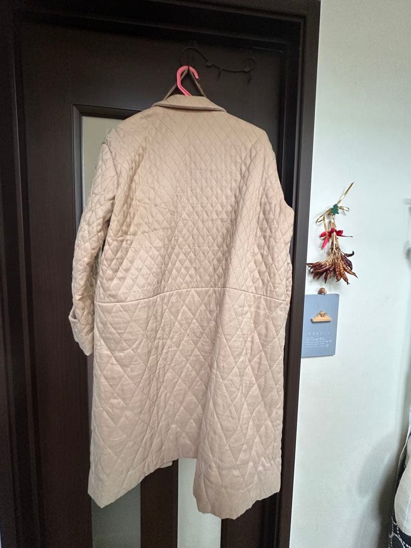 ミナペルホネン　timbre キルティングロングコート