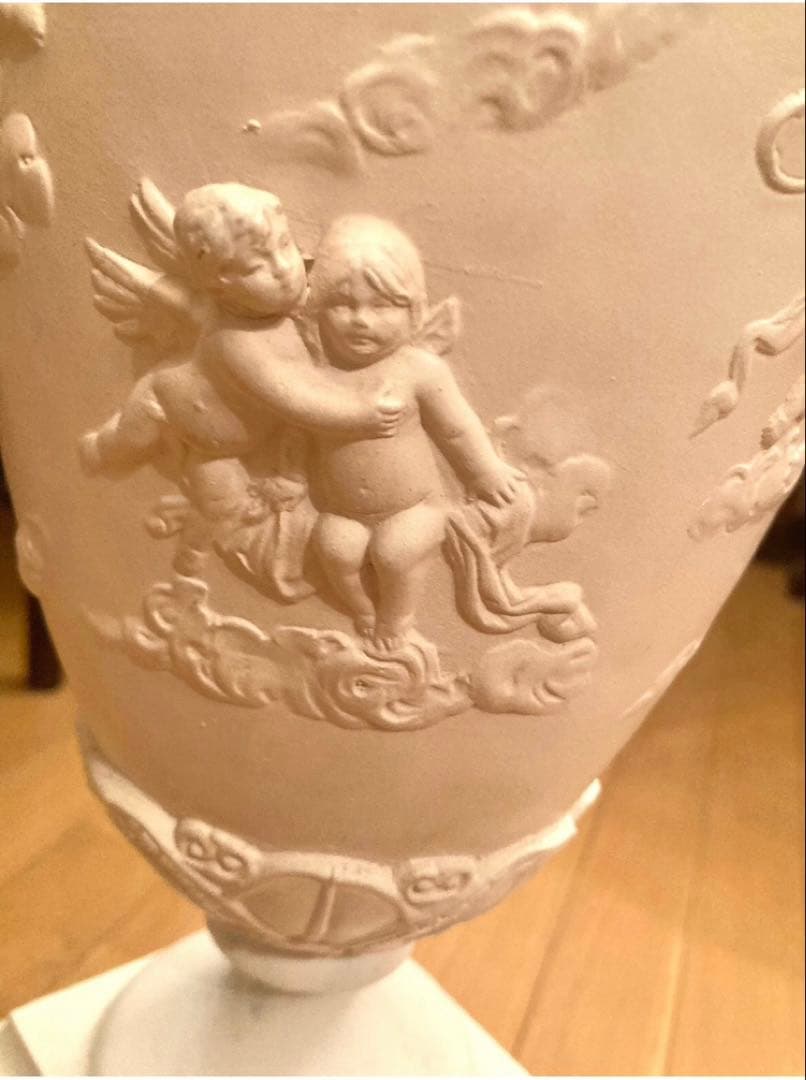 アメリカ　アンティーク　天使　エンジェル　フロアスタンド　ランプ　照明　家具