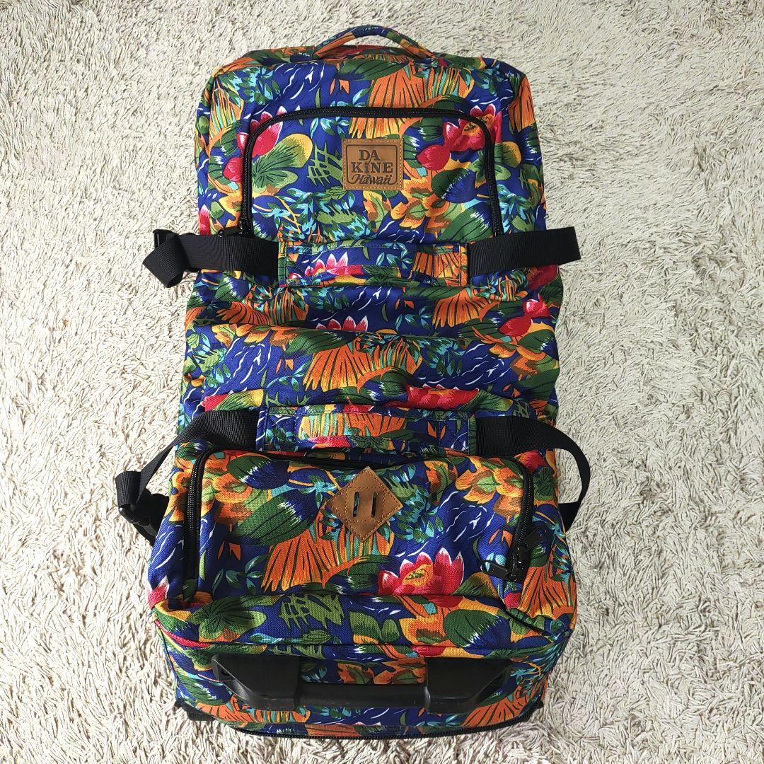 【ハワイ・希少】DAKINE キャリーケース　総柄　花柄　ダカイン