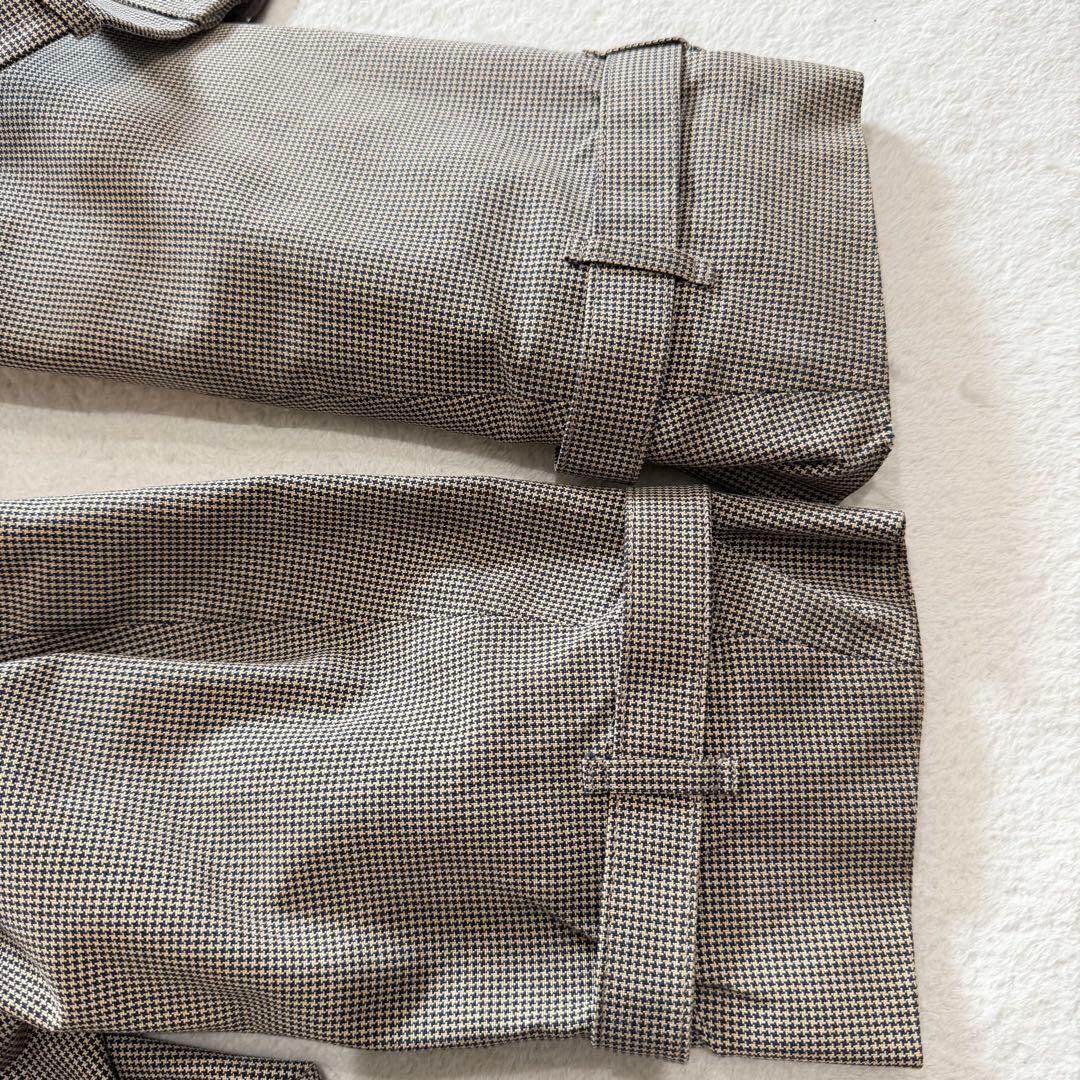 バーバリーロンドン　トレンチコート　ノバチェック　千鳥格子　ベルト　日本製　48