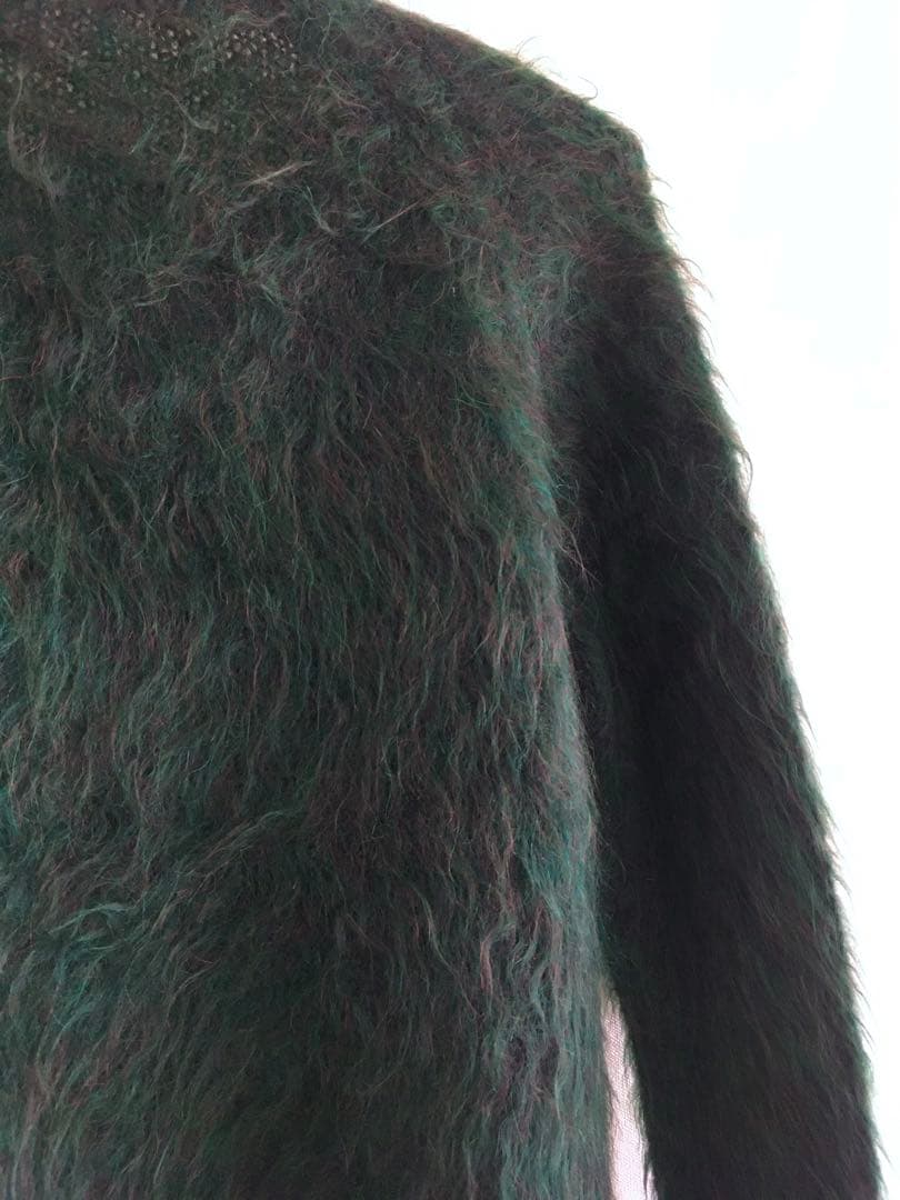 激レアビンテージ毛足長モヘア緑系カーディガンunknownカートコバーンニット