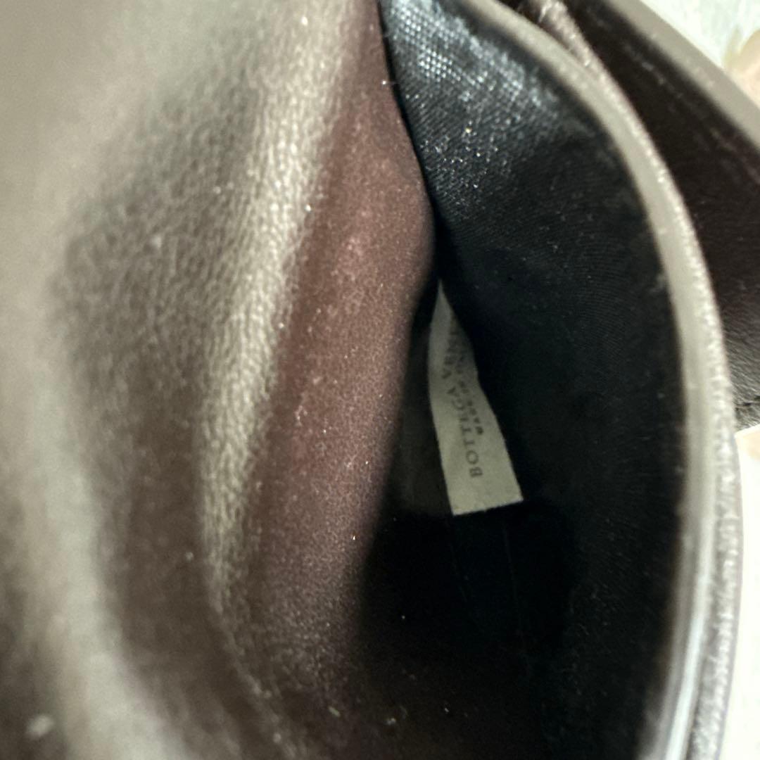 BOTTEGA VENETA 二つ折り財布 ダークブラウン