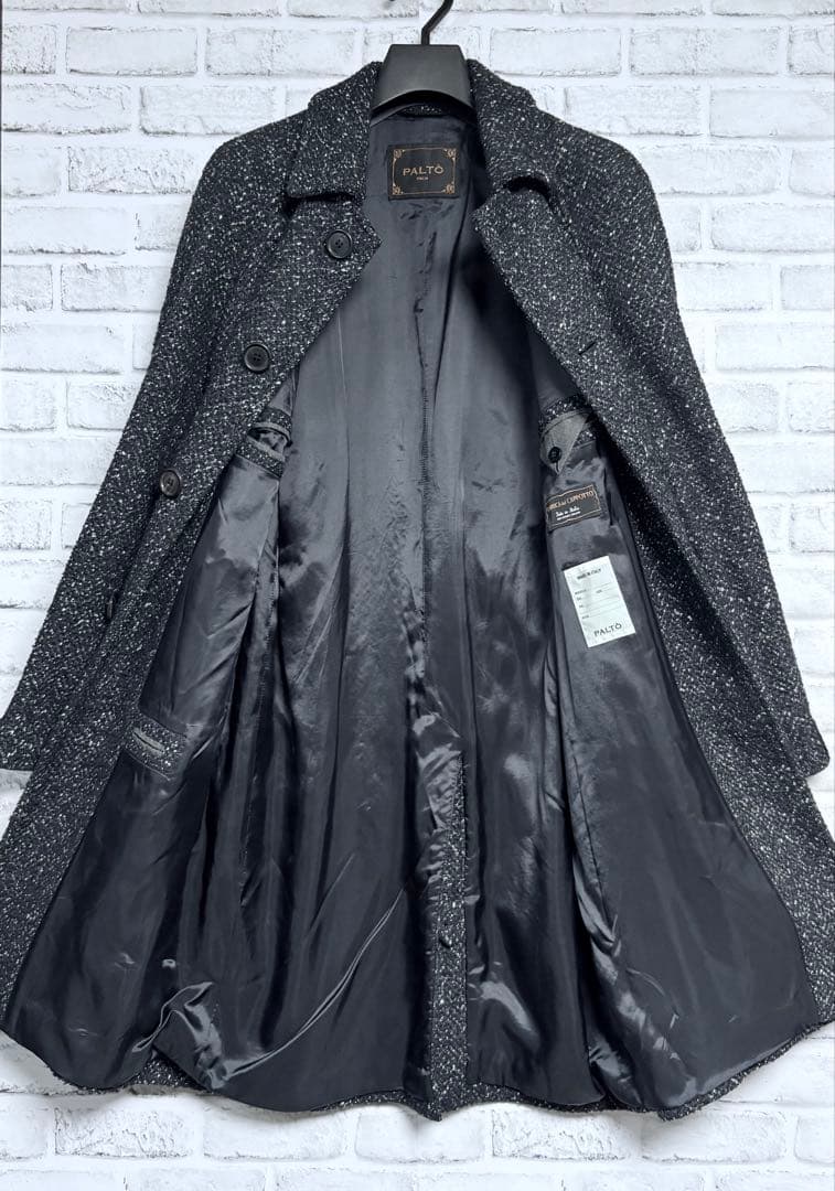 【最終価格】定価12万 Paltò BARTOLOMEO ベルテッドコート 46
