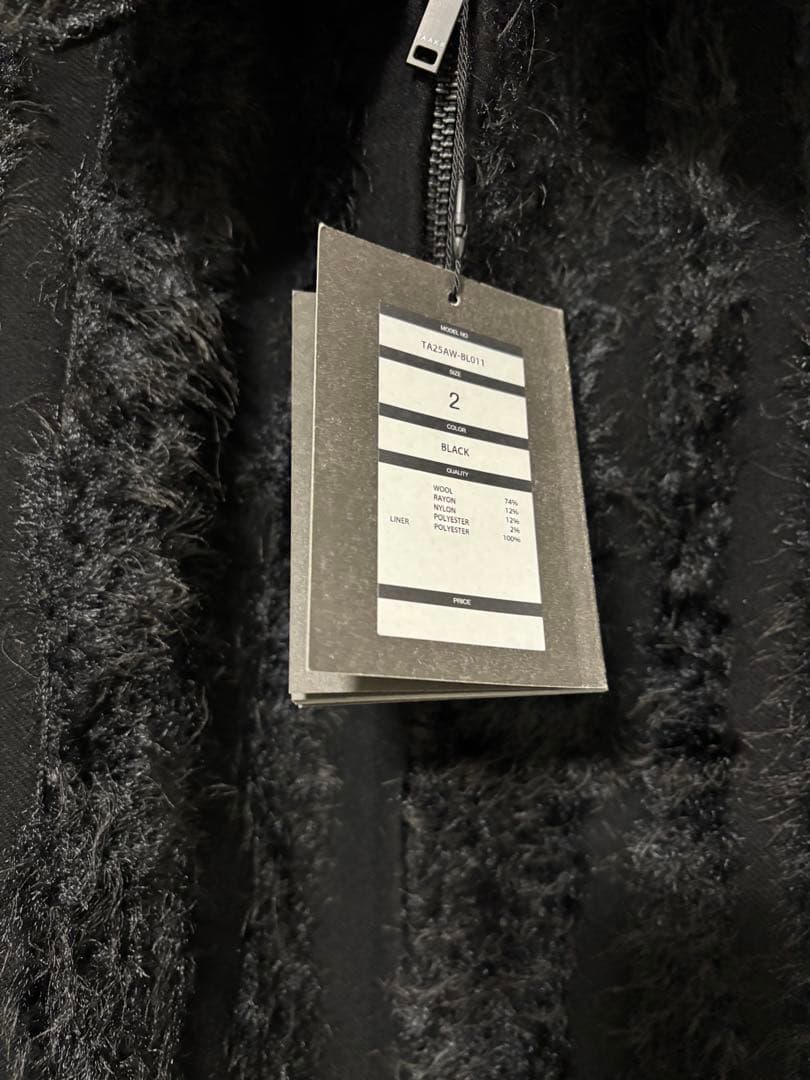 【定価89,100円】ターク•ファーブルゾン　サイズ2 ブラック