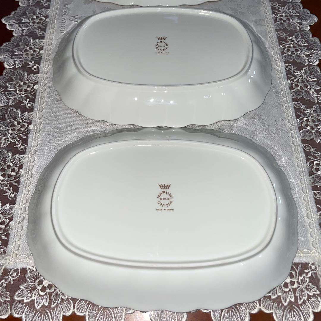 ナルミ　ミラノ　楕円皿　大皿　プレート　4枚セット　未使用