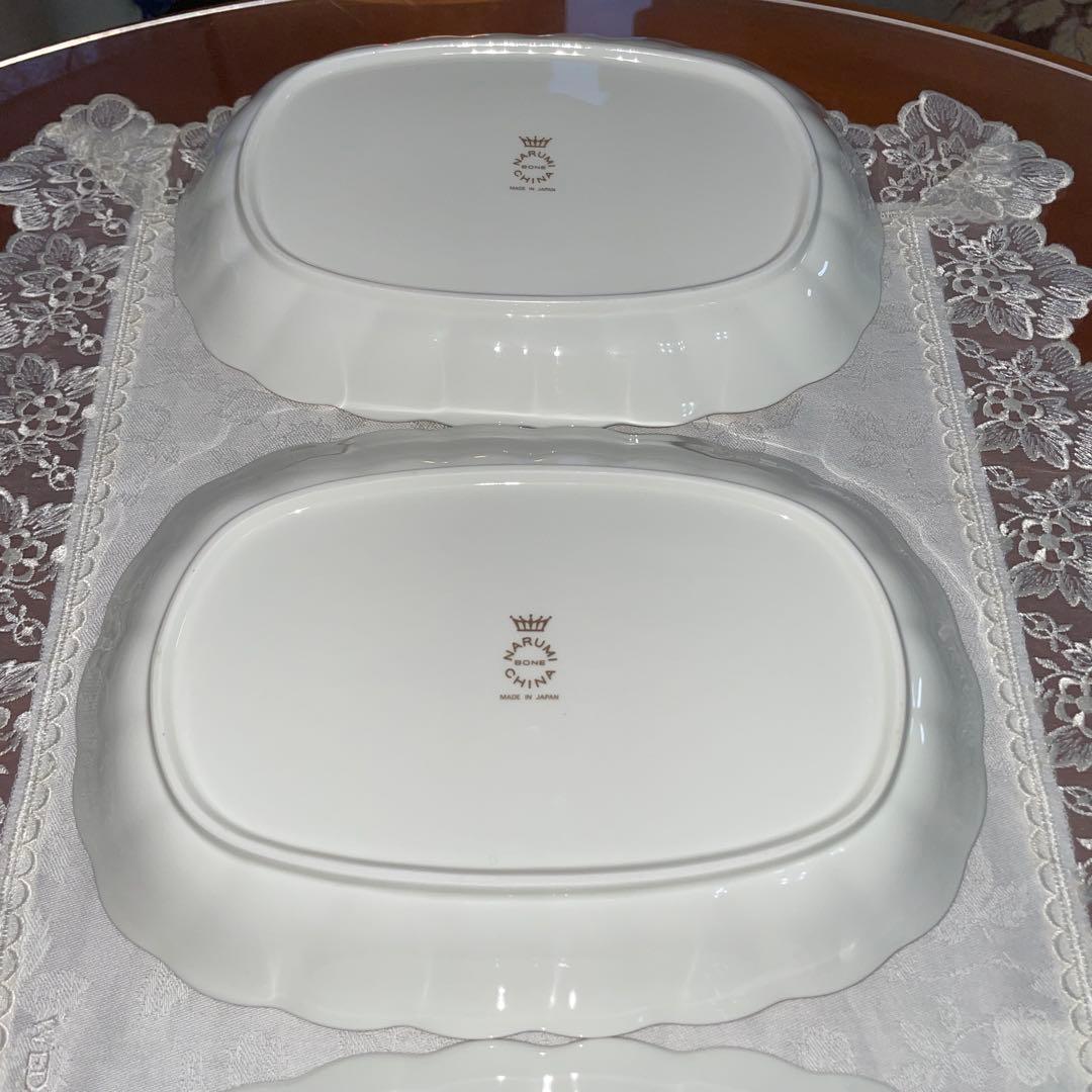 ナルミ　ミラノ　楕円皿　大皿　プレート　4枚セット　未使用