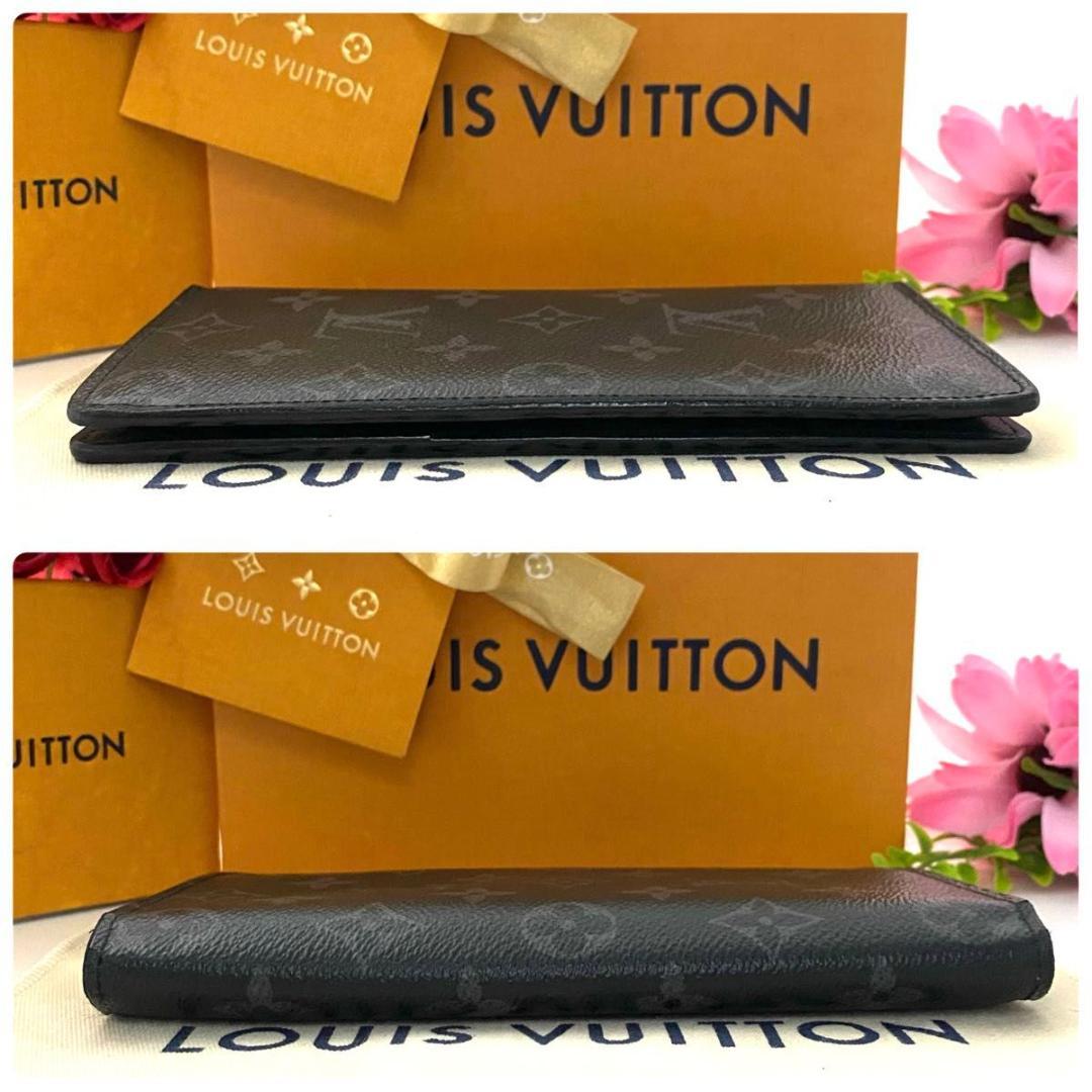 ルイ ヴィトン◎ポルトフォイユ ブラザ エクリプス モノグラム ブラック 長財布
