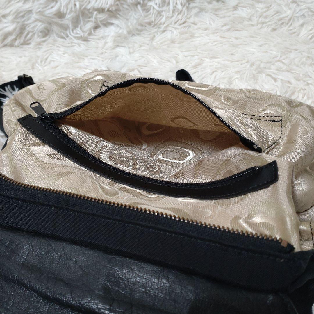 IBIZA イビザ リュック バックパック レザー ナイロン 黒 コンパクト