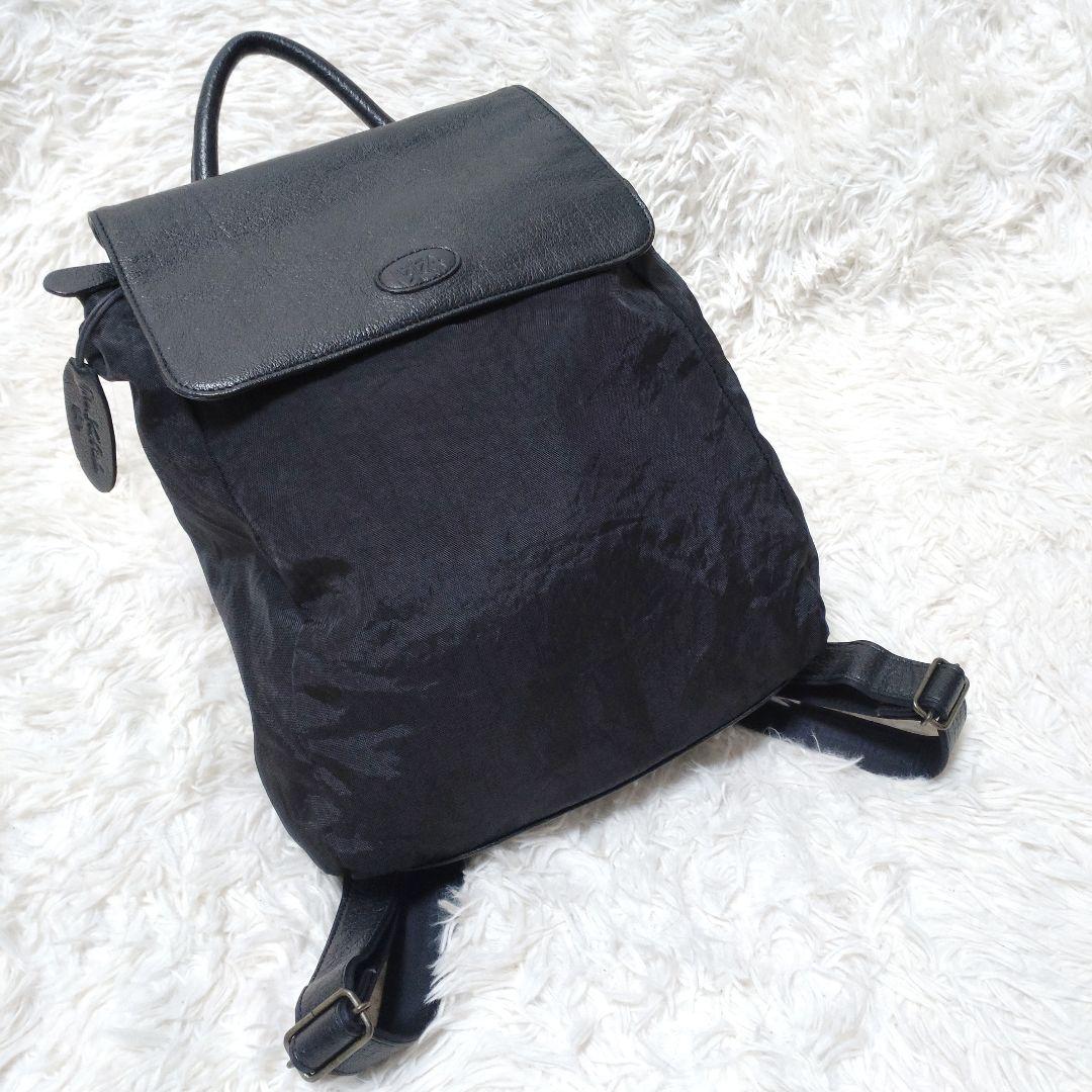 IBIZA イビザ リュック バックパック レザー ナイロン 黒 コンパクト