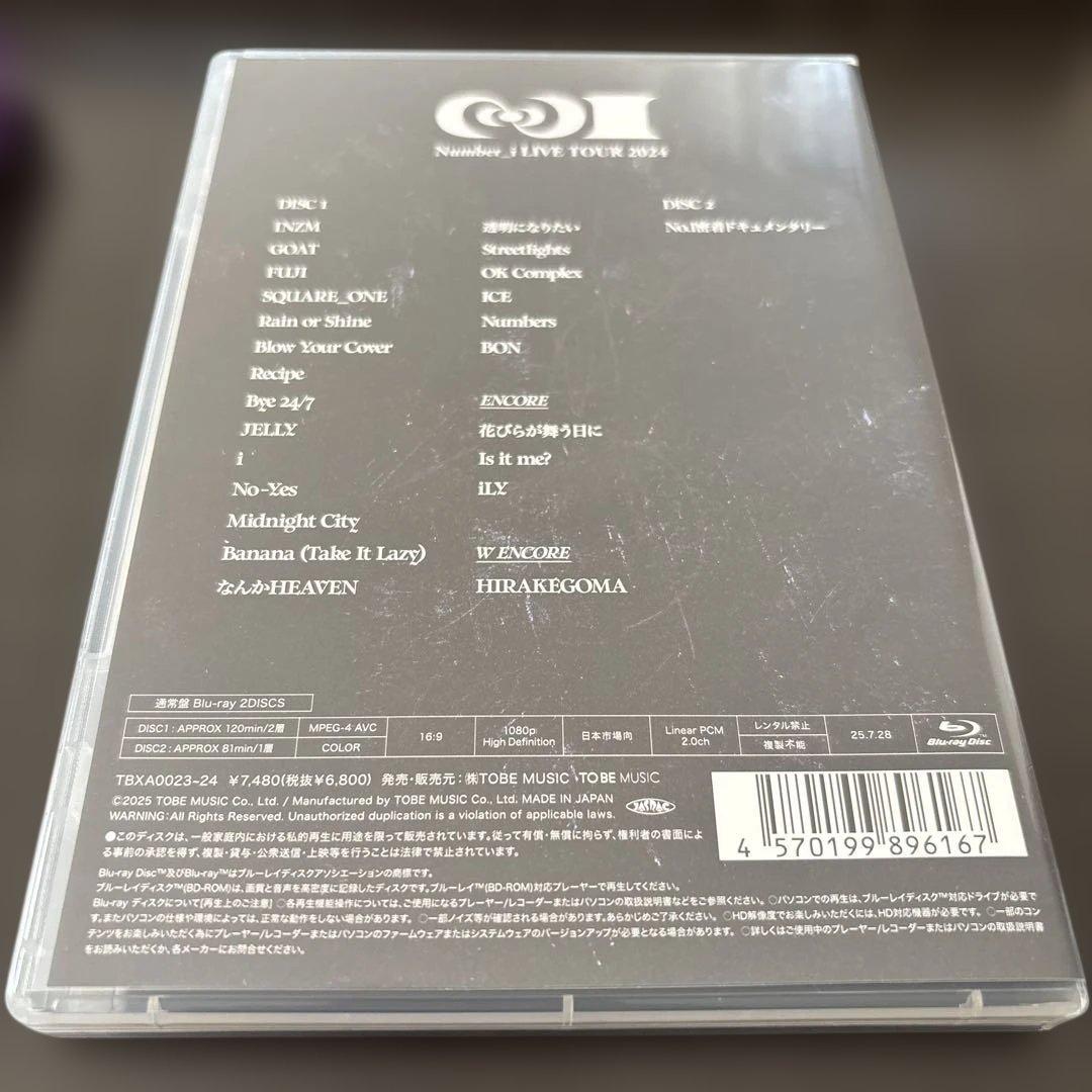 Number_i LIVETOUR 2024 No.Ⅰ 初回生産限定盤・通常盤