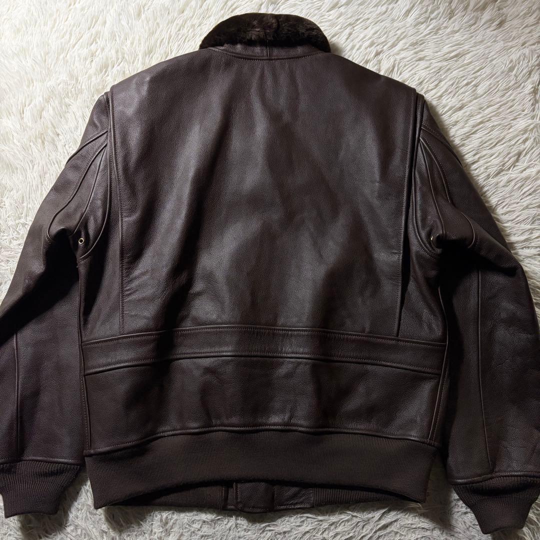 極美品■MORGAN フライトジャケット　中田商店 G-1 本革　42