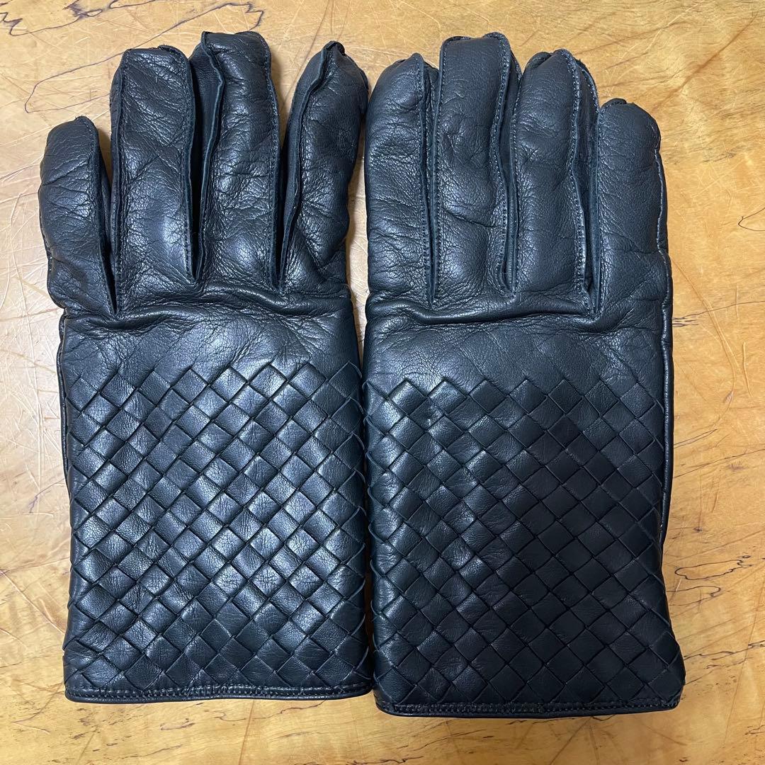 BOTTEGA VENETA イントレチャートレザーグローブ85