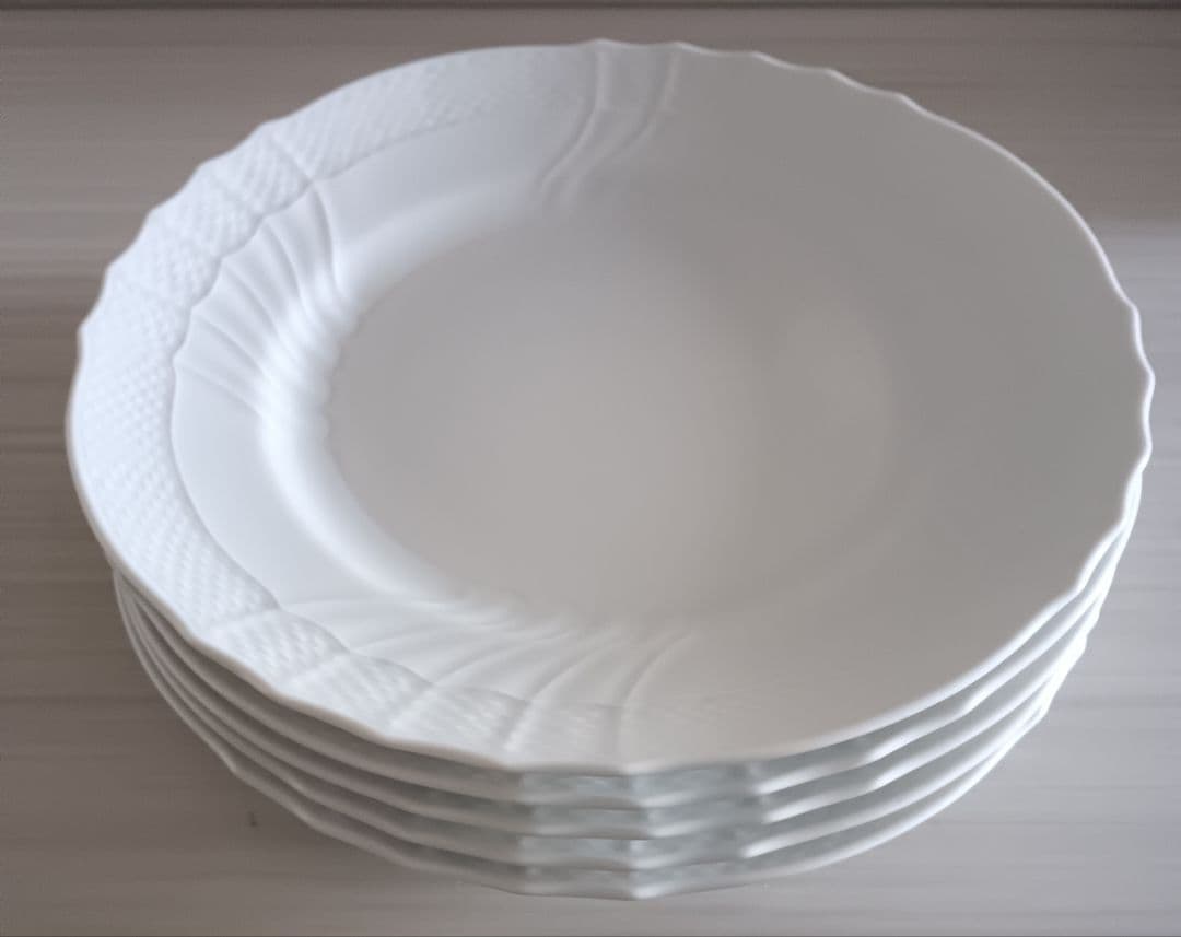 リチャードジノリベッキオホワイトディナープレート5枚セット