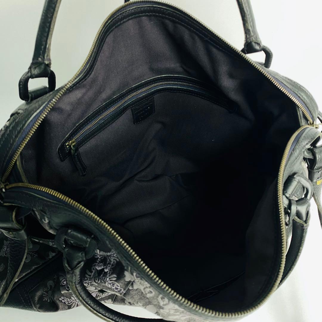 まつり 発送再開ゲンテン　ボストンバッグ　モノグラム　ジャガード