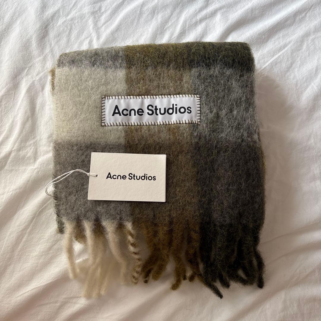 つる Acne Studios チェックマフラー ca0084