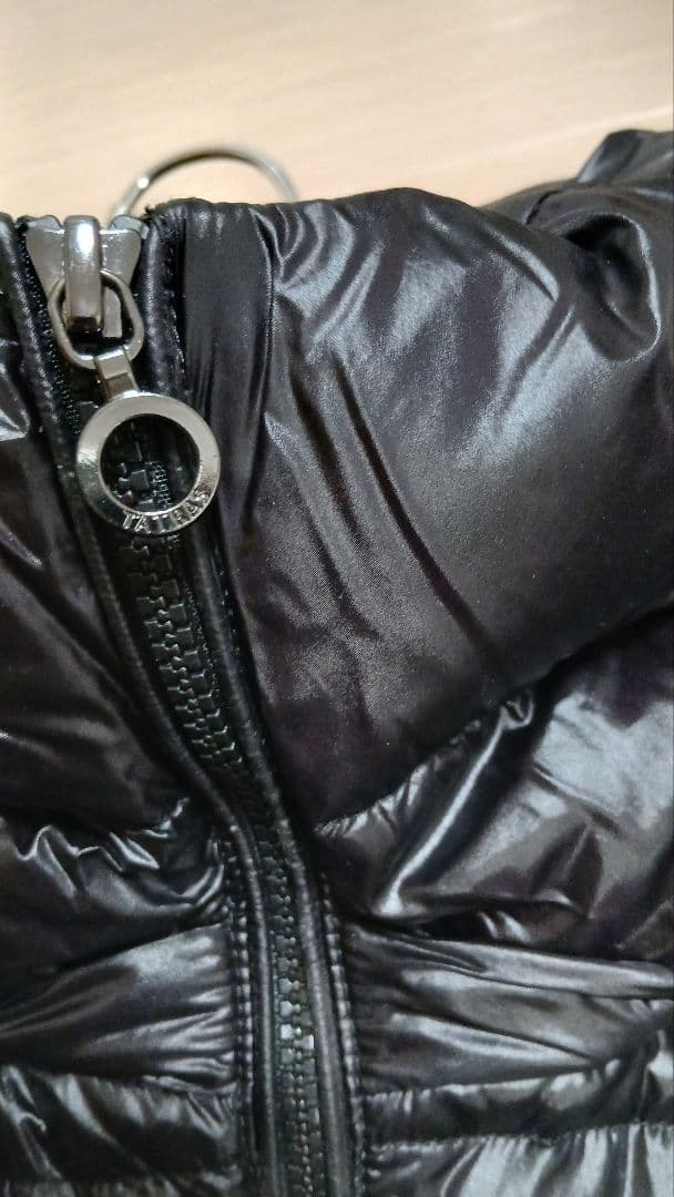 TATORASファー付きフード 黒 ダウンジャケット