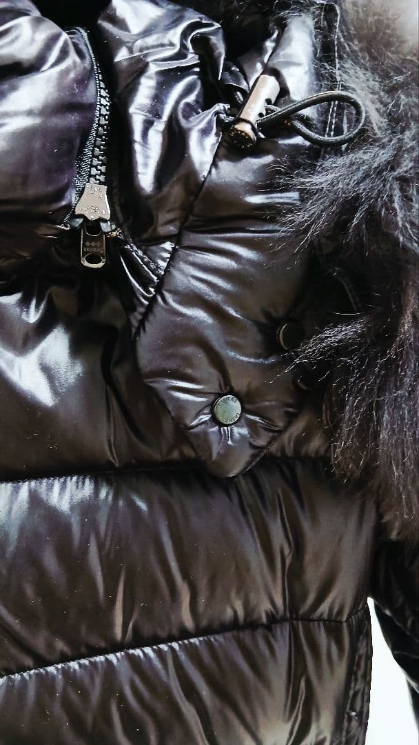 TATORASファー付きフード 黒 ダウンジャケット