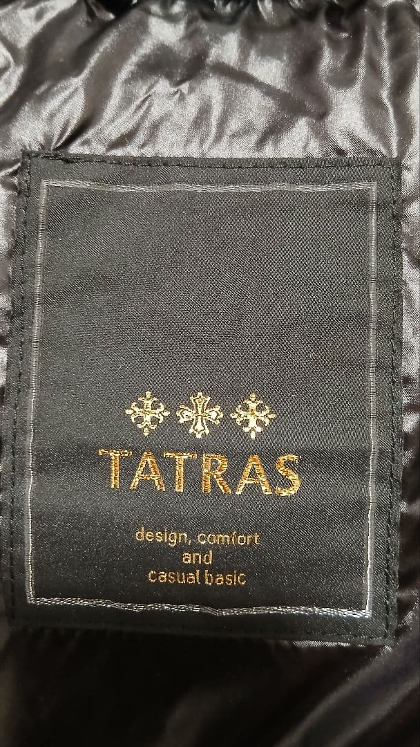 TATORASファー付きフード 黒 ダウンジャケット