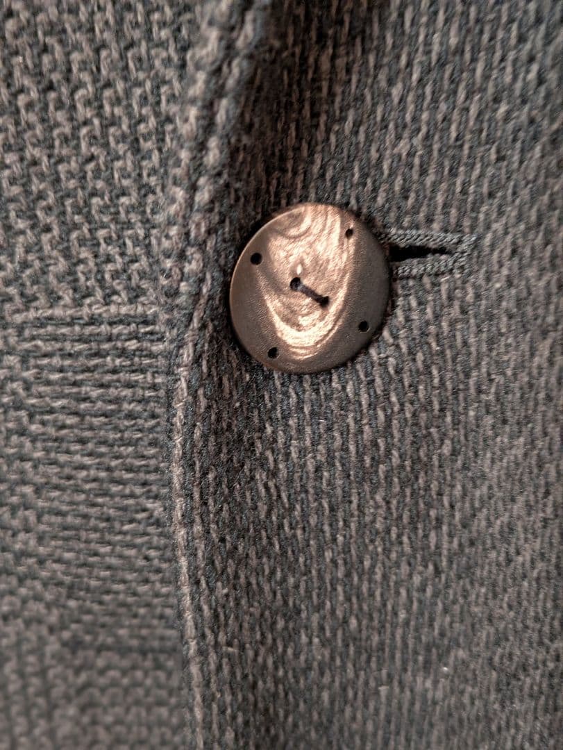 黒 ウール混合 チェスターコート