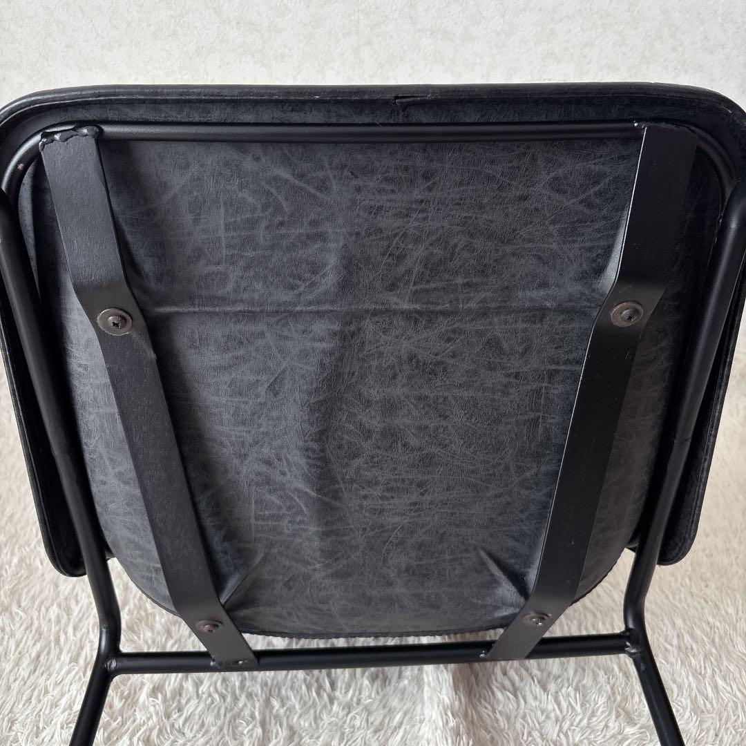 難有】関家具 ノットアンティークス ログチェア クラッシュゲート ブラック