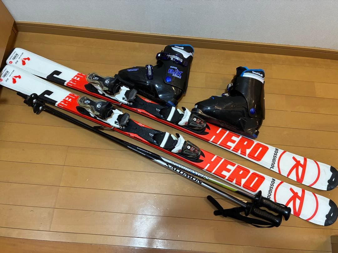 美品Rossignol 140cmスキーセット ブーツ24.0cm or25