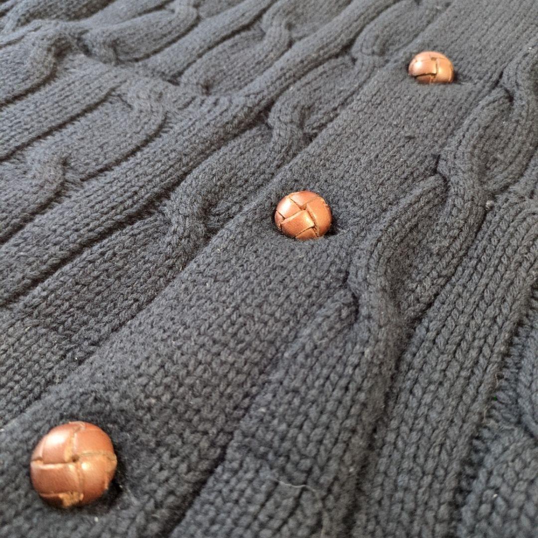 ✨良品✨ LL ポロ ラルフローレン ダークネイビー カーディガン