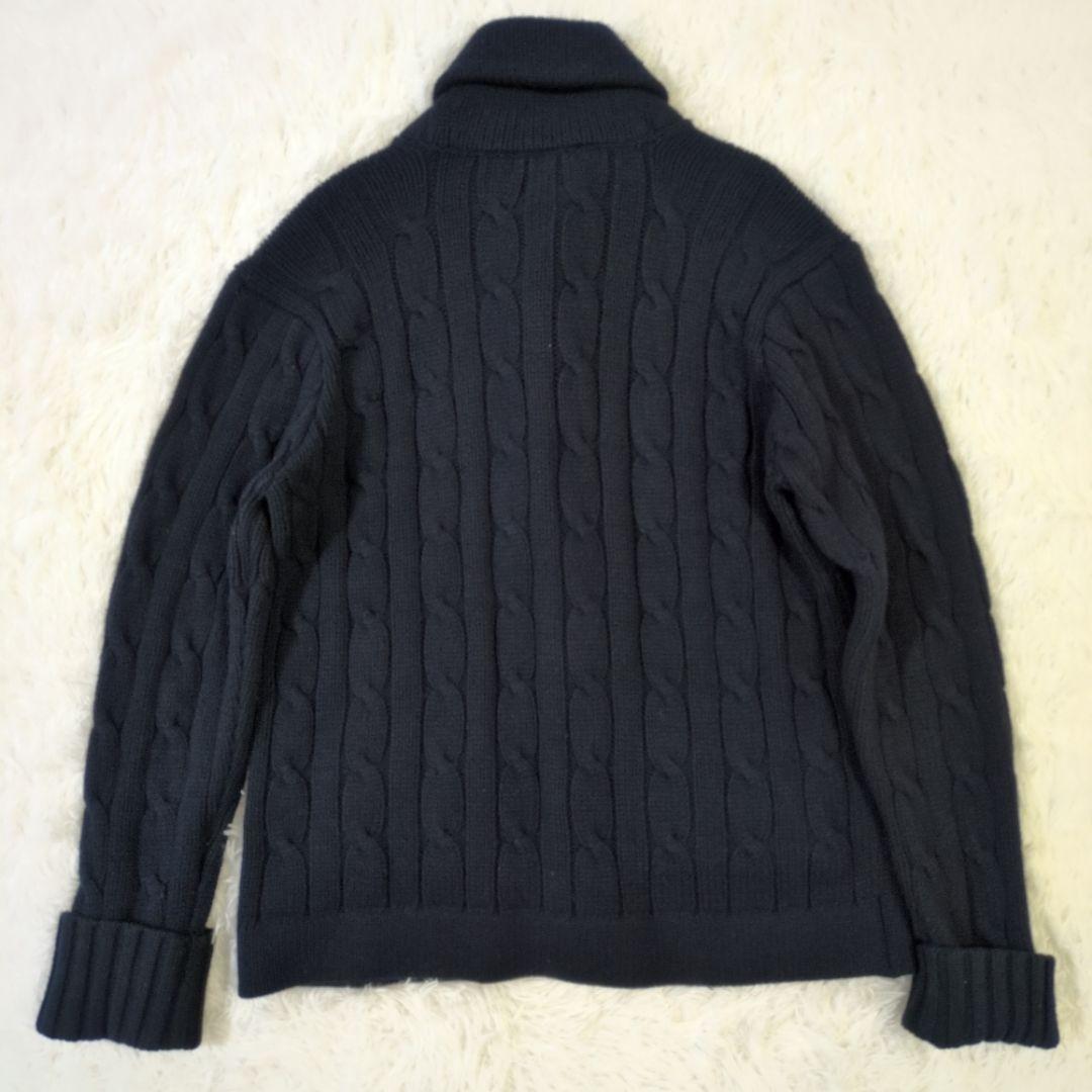 ✨良品✨ LL ポロ ラルフローレン ダークネイビー カーディガン