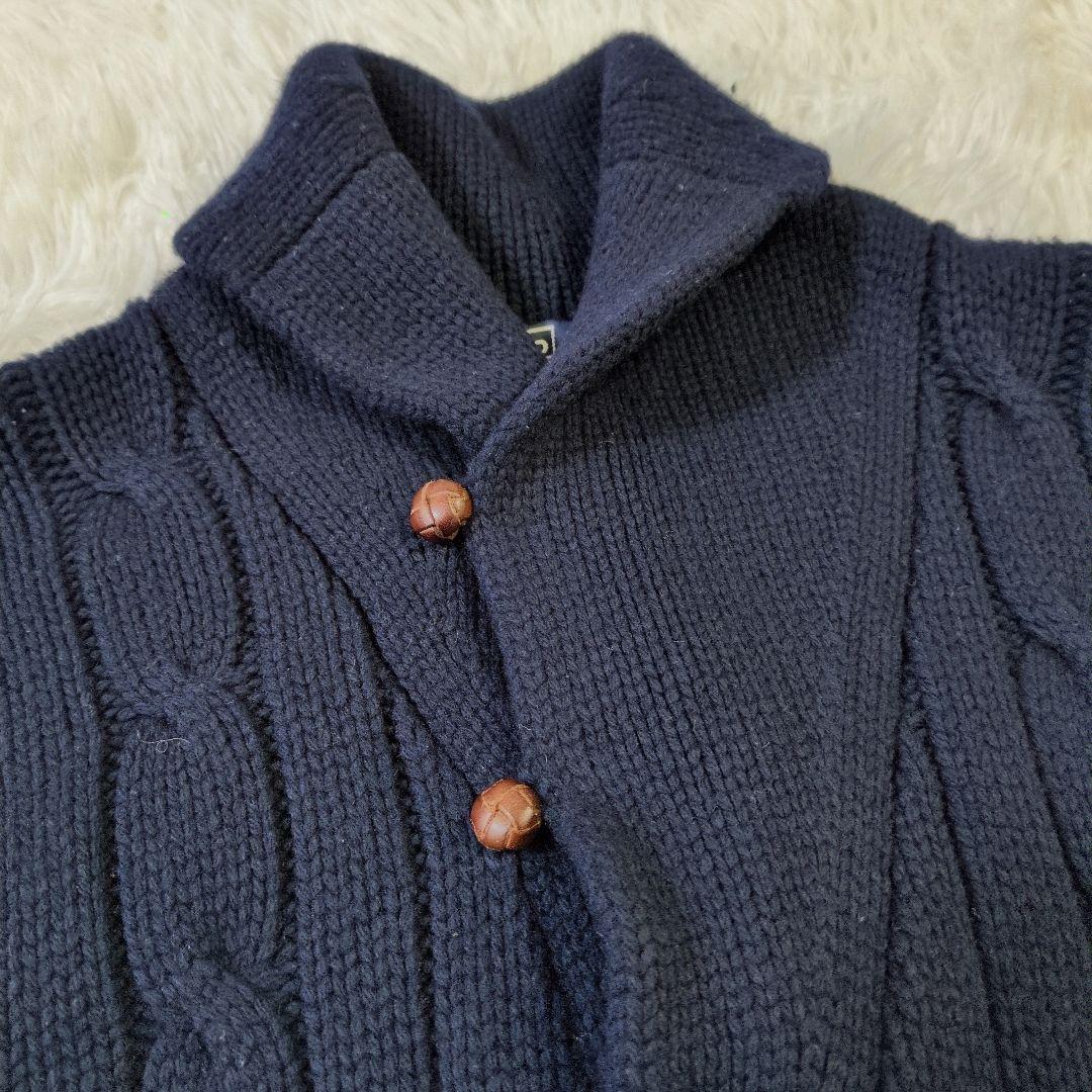 ✨良品✨ LL ポロ ラルフローレン ダークネイビー カーディガン