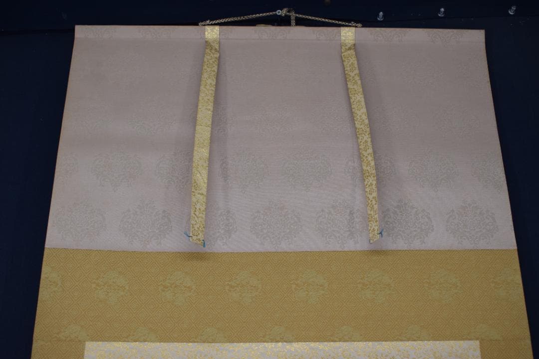 翠山/月下猛虎図/掛軸☆宝船☆Y-997　JM