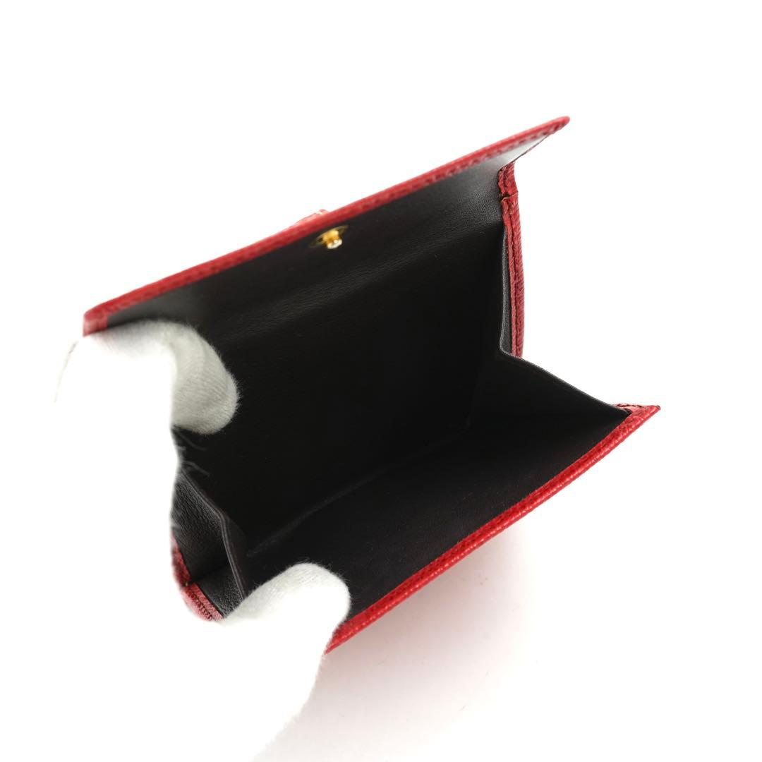 ✨未使用展示品✨　LOEWE ミニ財布　アナグラム　レッド　赤色　アマソナ