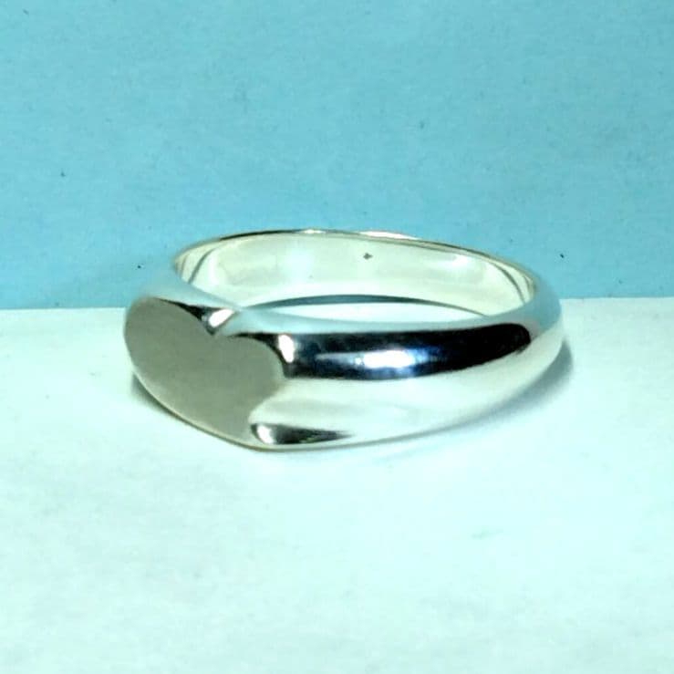 ティファニーカーブドハートリング　18.5号　新品仕上げ　無傷未使用に近い