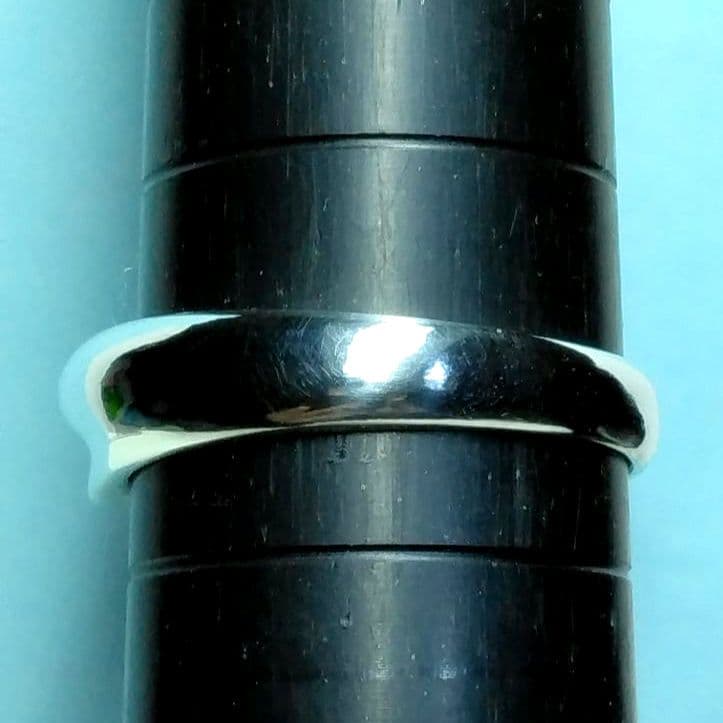 ティファニーカーブドハートリング　18.5号　新品仕上げ　無傷未使用に近い