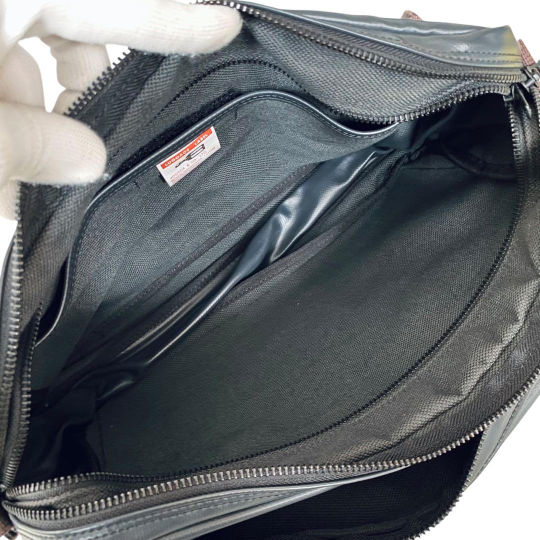 LUGGAGE LABEL ラゲッジレーベル【美品】ライナーショルダーバッグ 赤