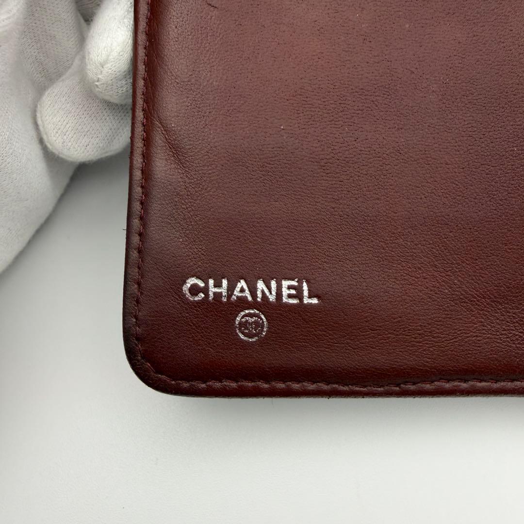 シャネル CHANEL 財布 マトラッセ 二つ折り コンパクト美品