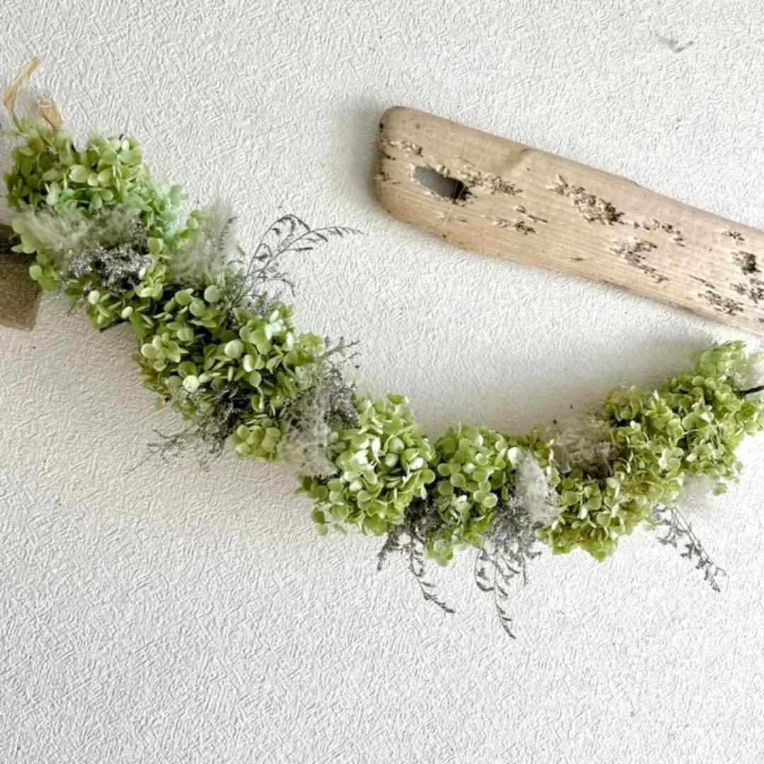 アナベル紫陽花　ロングガーランド