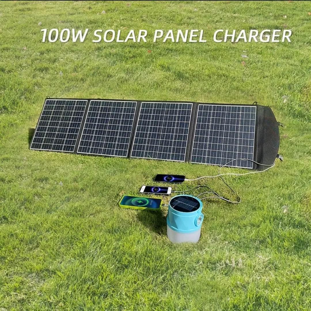 【 新品 】折りたたみソーラーパネル 100W