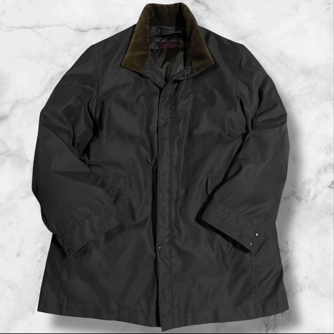 【美品】ダーバン ステンカラー ダウンコート ジャケット ブラウン サイズL