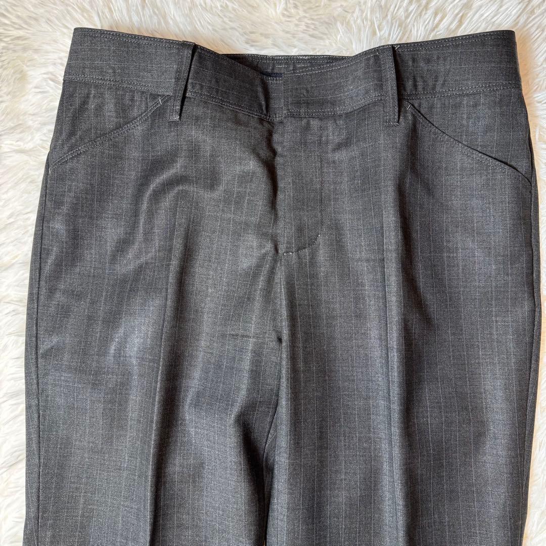 美品 バーバリーロンドン パンツスーツ セットアップ 1つボタン 薄いストライプ