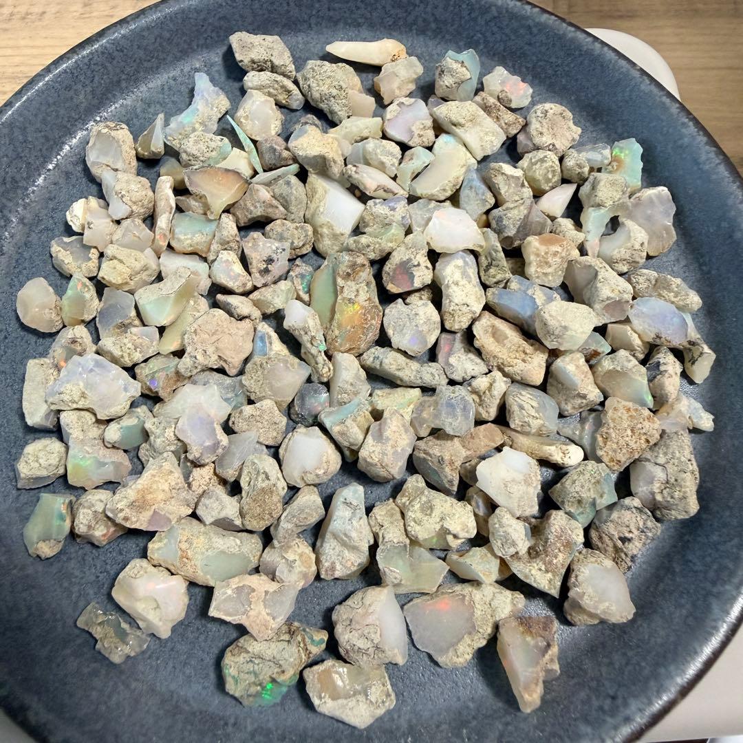 【天然エチオピア産オパール 原石 お楽しみ詰め合わせセット 約50g】Z-010