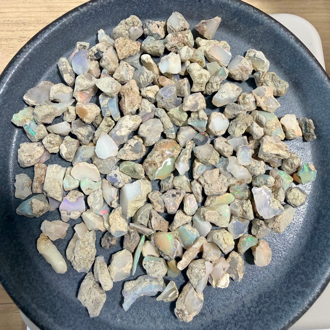 【天然エチオピア産オパール 原石 お楽しみ詰め合わせセット 約50g】Z-010