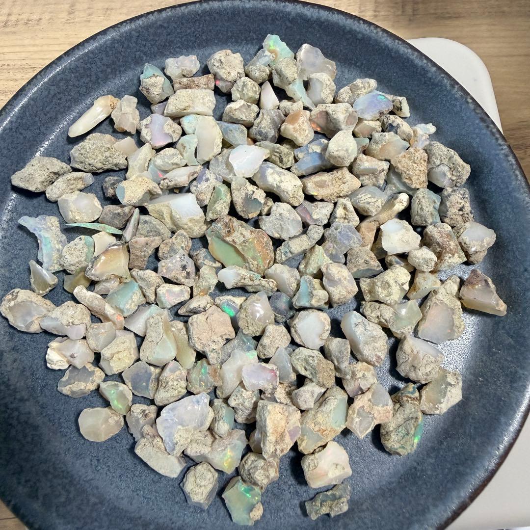 【天然エチオピア産オパール 原石 お楽しみ詰め合わせセット 約50g】Z-010