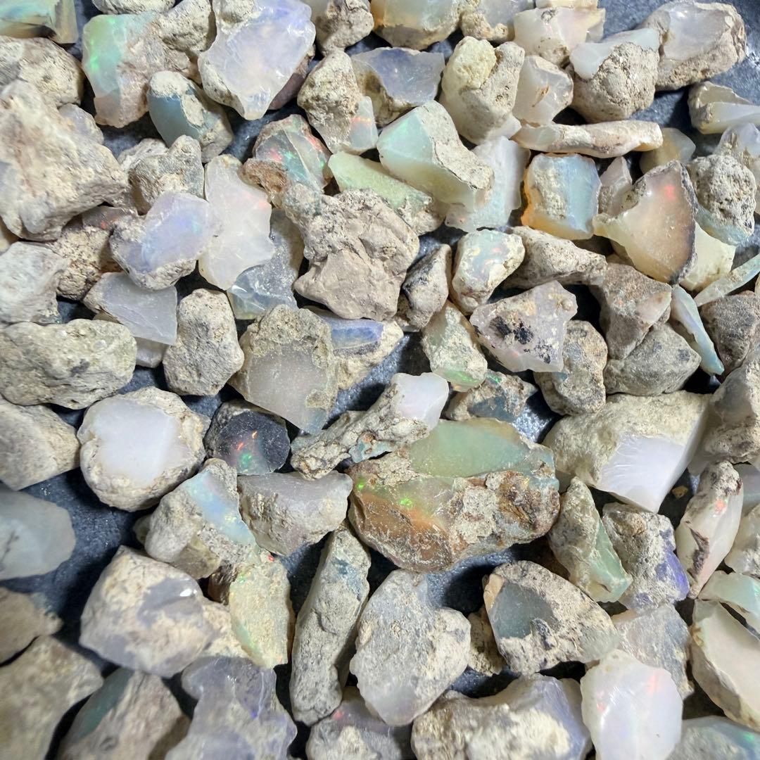 【天然エチオピア産オパール 原石 お楽しみ詰め合わせセット 約50g】Z-010