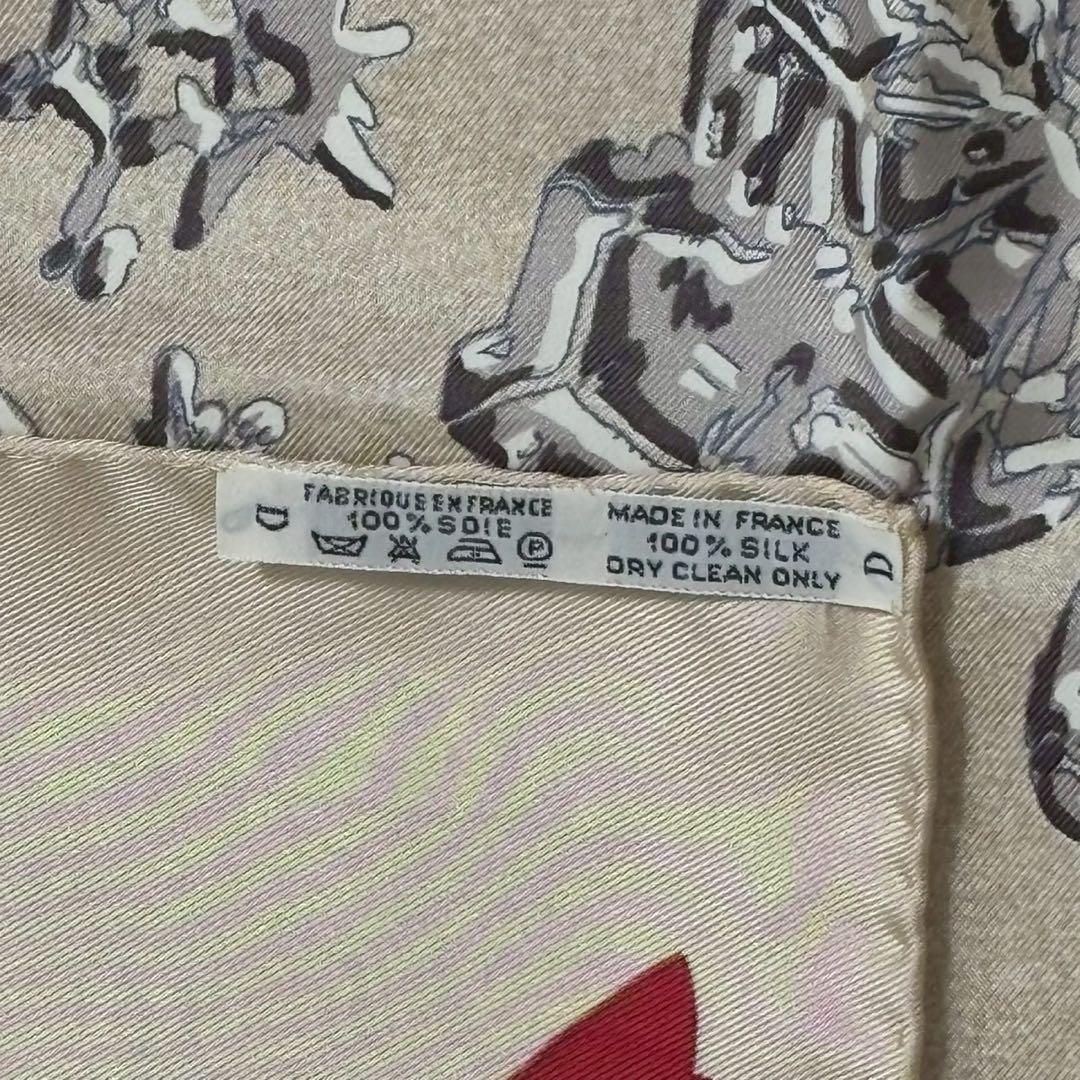 エルメス カレ90 スカーフ 去年の雪 Neige d'Antan ベージュ