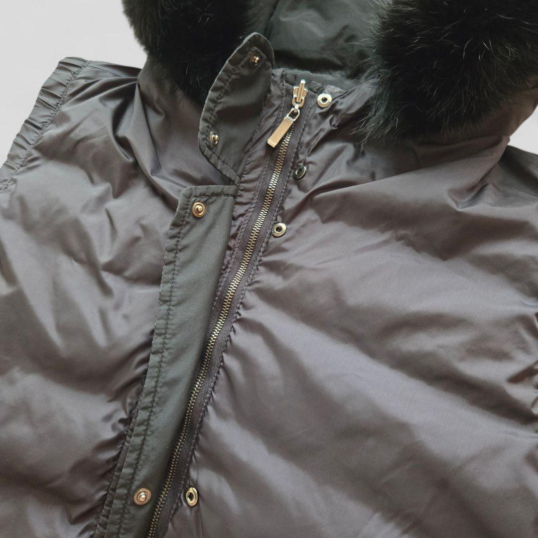 S Max Mara フォックスファー リバーシブルダウンベスト