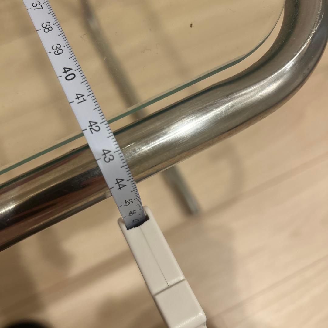 韓国モジュール家具　ガラスサイドテーブル