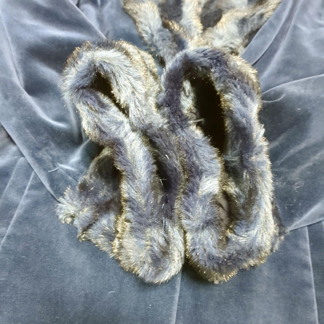 未使用級 sui ANNA SUI ベルベットコート ロングコート XLファー